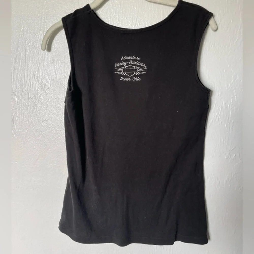 Vintage Harley-Davidson Women's Black Tank Top - Picture 3 of 5